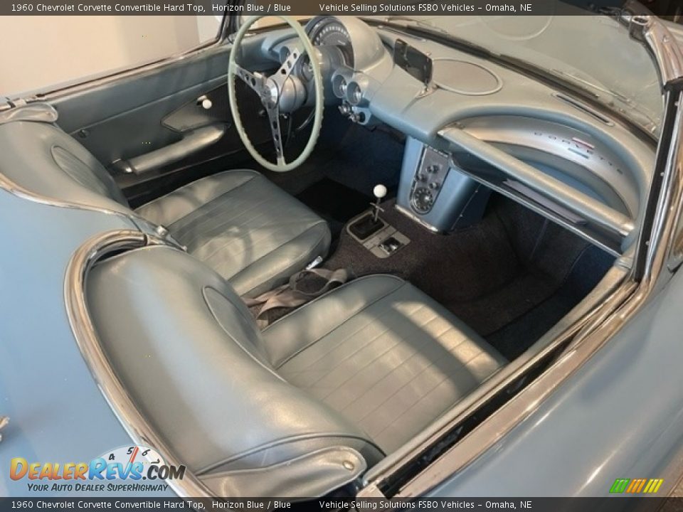 Blue Interior - 1960 Chevrolet Corvette Convertible Hard Top Photo #3