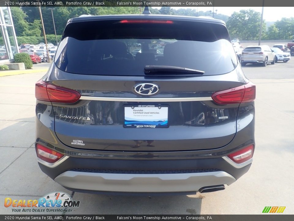 2020 Hyundai Santa Fe SEL AWD Portofino Gray / Black Photo #3