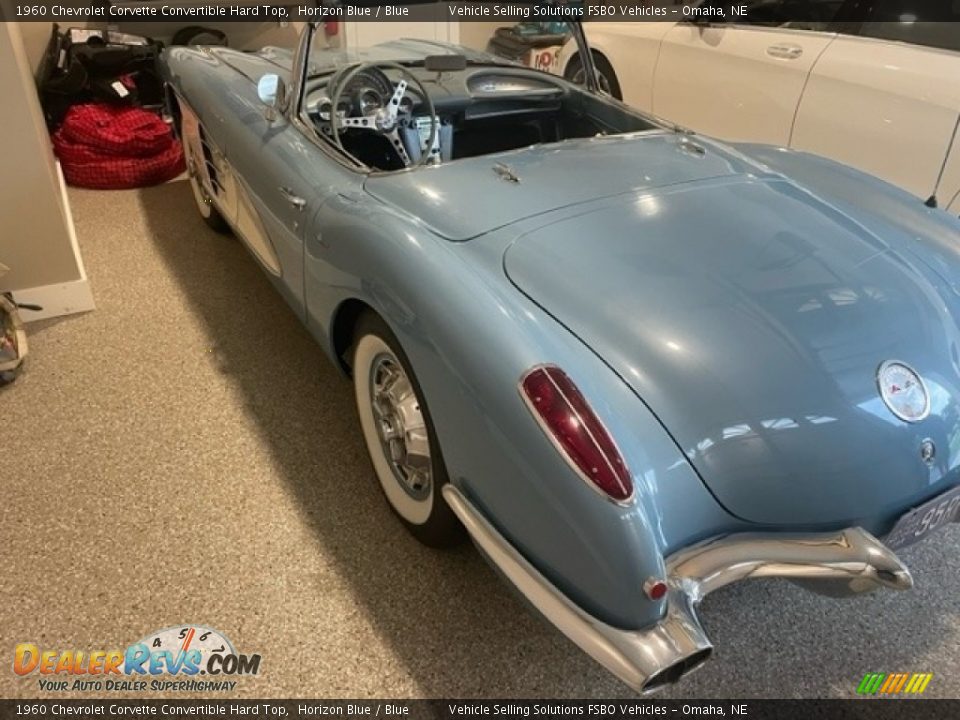 1960 Chevrolet Corvette Convertible Hard Top Horizon Blue / Blue Photo #7