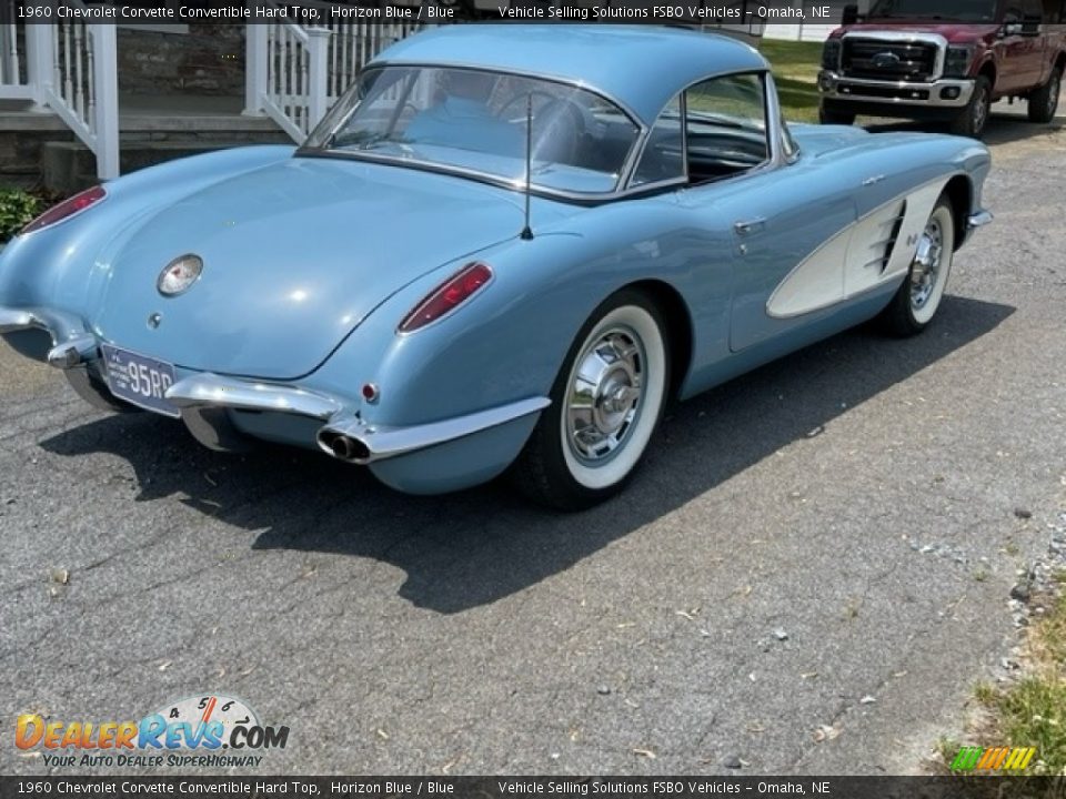 Horizon Blue 1960 Chevrolet Corvette Convertible Hard Top Photo #8