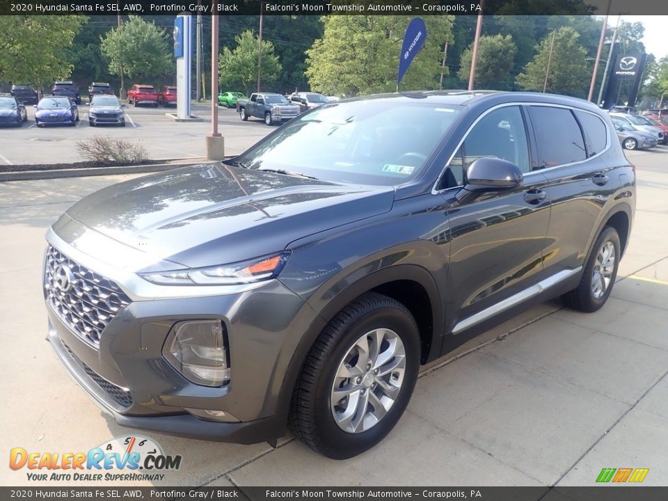 2020 Hyundai Santa Fe SEL AWD Portofino Gray / Black Photo #7