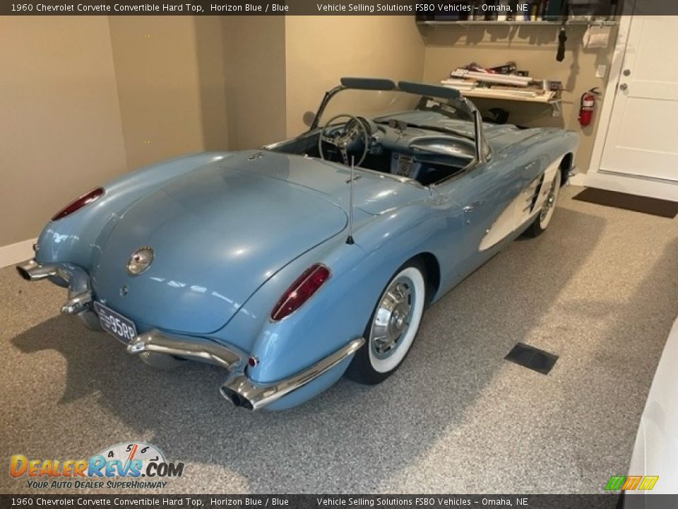 Horizon Blue 1960 Chevrolet Corvette Convertible Hard Top Photo #10