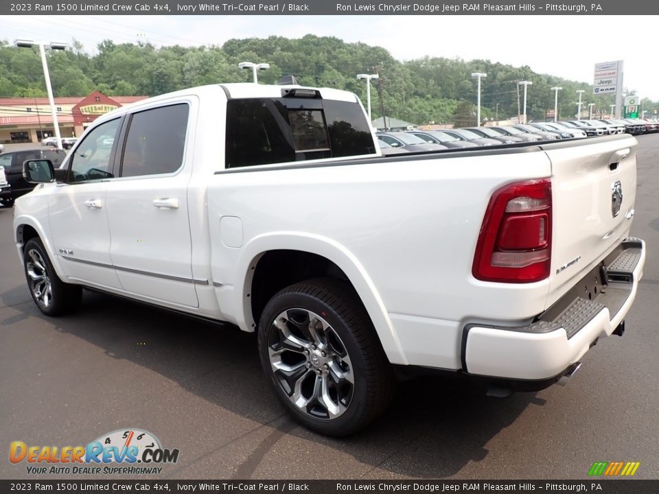 2023 Ram 1500 Limited Crew Cab 4x4 Ivory White Tri-Coat Pearl / Black Photo #3