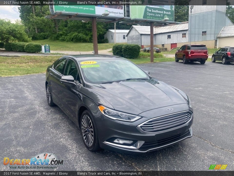 2017 Ford Fusion SE AWD Magnetic / Ebony Photo #7