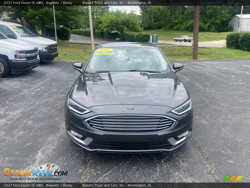 2017 Ford Fusion SE AWD Magnetic / Ebony Photo #8