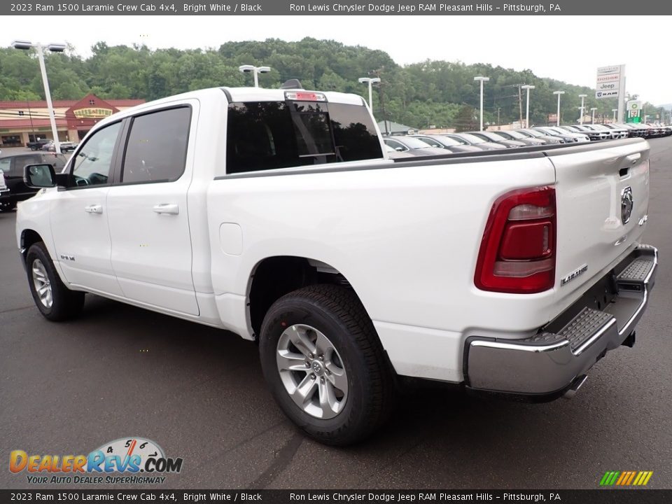 2023 Ram 1500 Laramie Crew Cab 4x4 Bright White / Black Photo #3