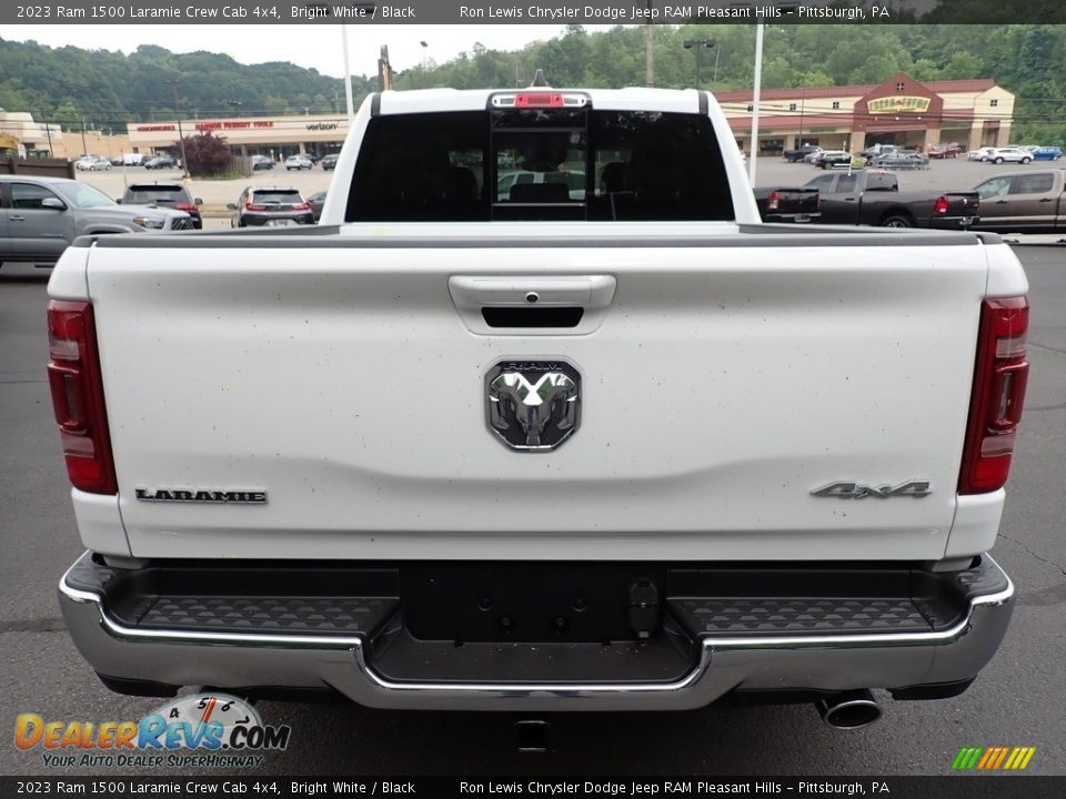 2023 Ram 1500 Laramie Crew Cab 4x4 Bright White / Black Photo #4