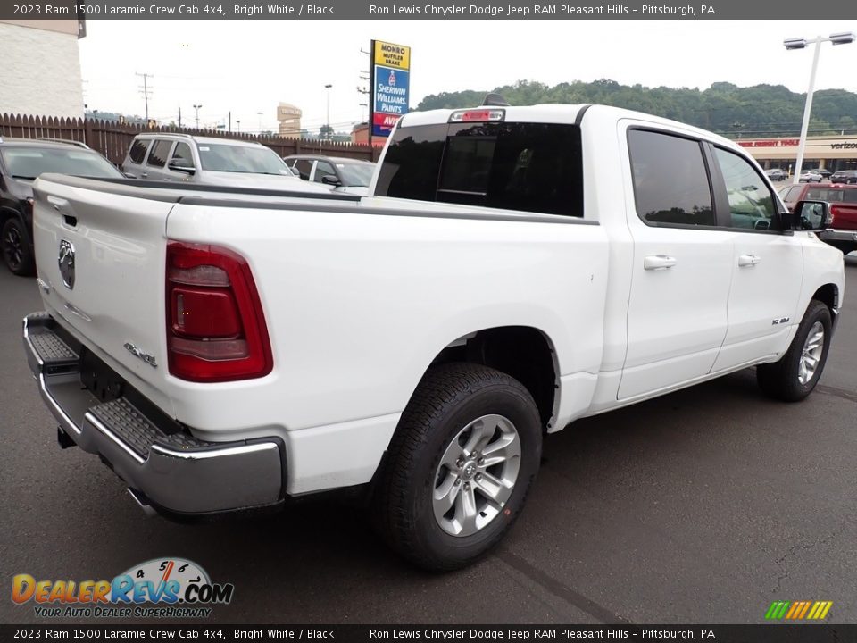 2023 Ram 1500 Laramie Crew Cab 4x4 Bright White / Black Photo #6