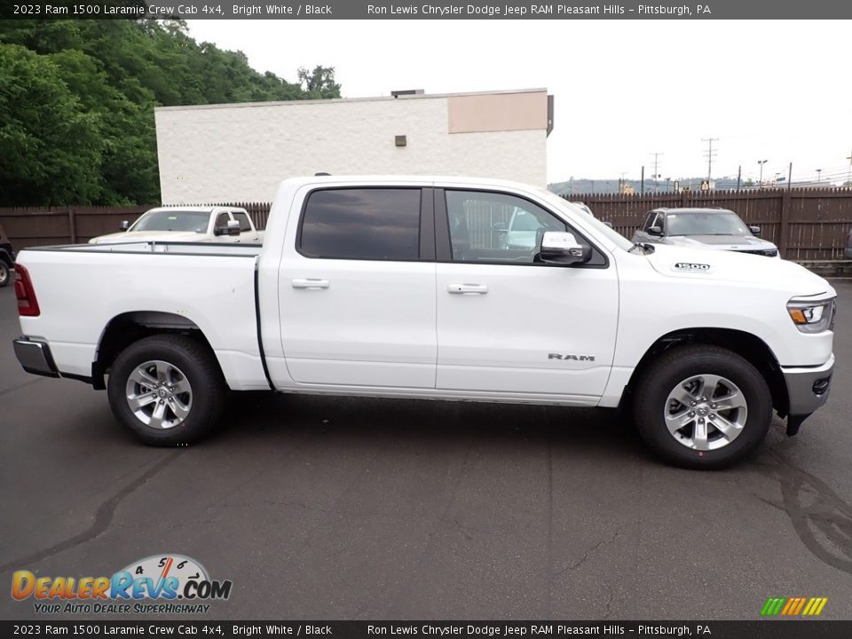 2023 Ram 1500 Laramie Crew Cab 4x4 Bright White / Black Photo #7