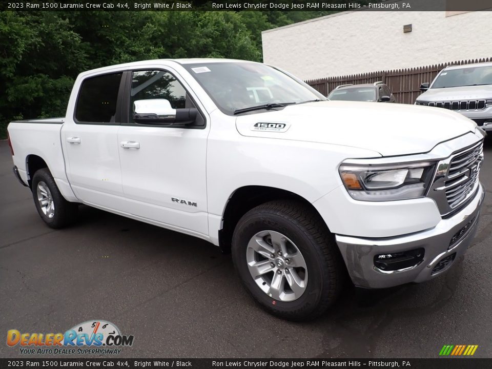 2023 Ram 1500 Laramie Crew Cab 4x4 Bright White / Black Photo #8