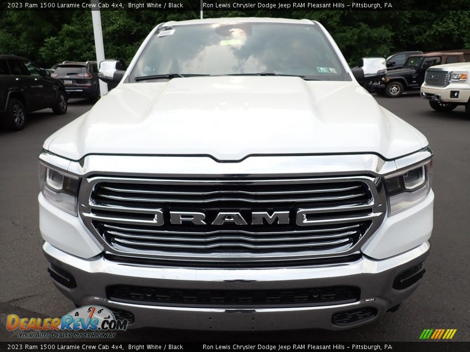 2023 Ram 1500 Laramie Crew Cab 4x4 Bright White / Black Photo #9