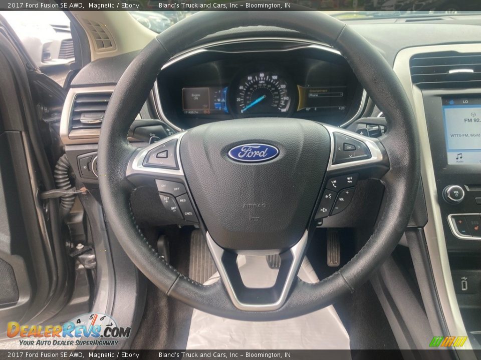 2017 Ford Fusion SE AWD Magnetic / Ebony Photo #18