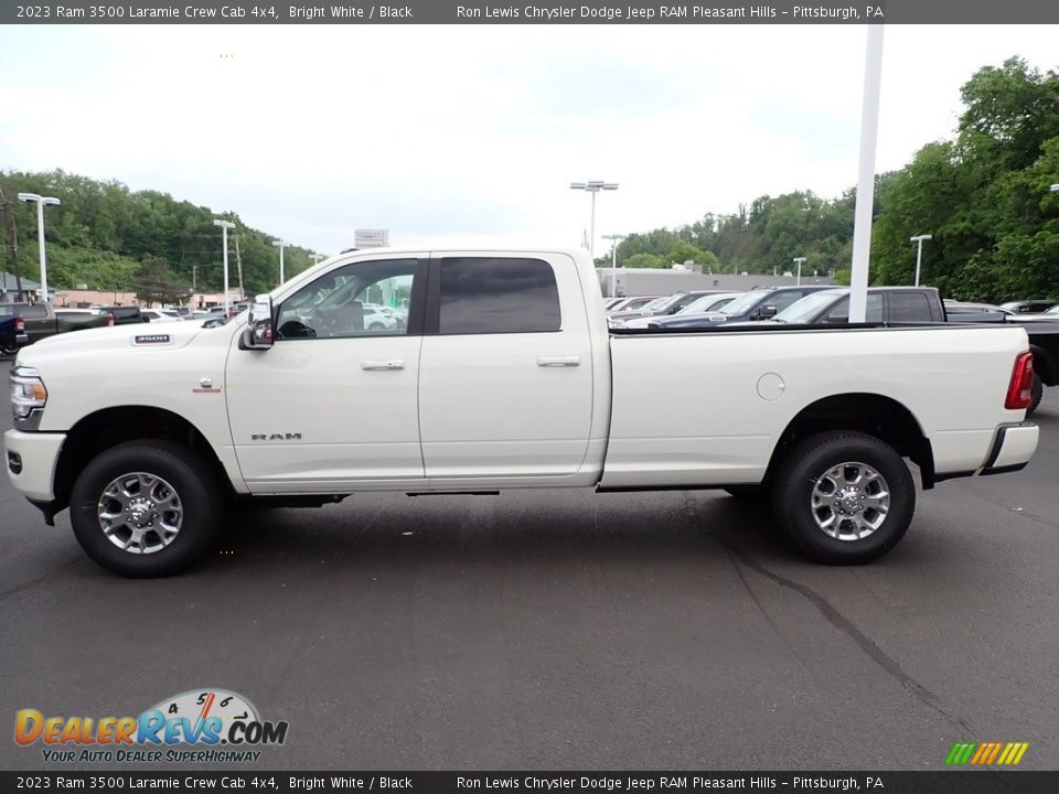 Bright White 2023 Ram 3500 Laramie Crew Cab 4x4 Photo #2