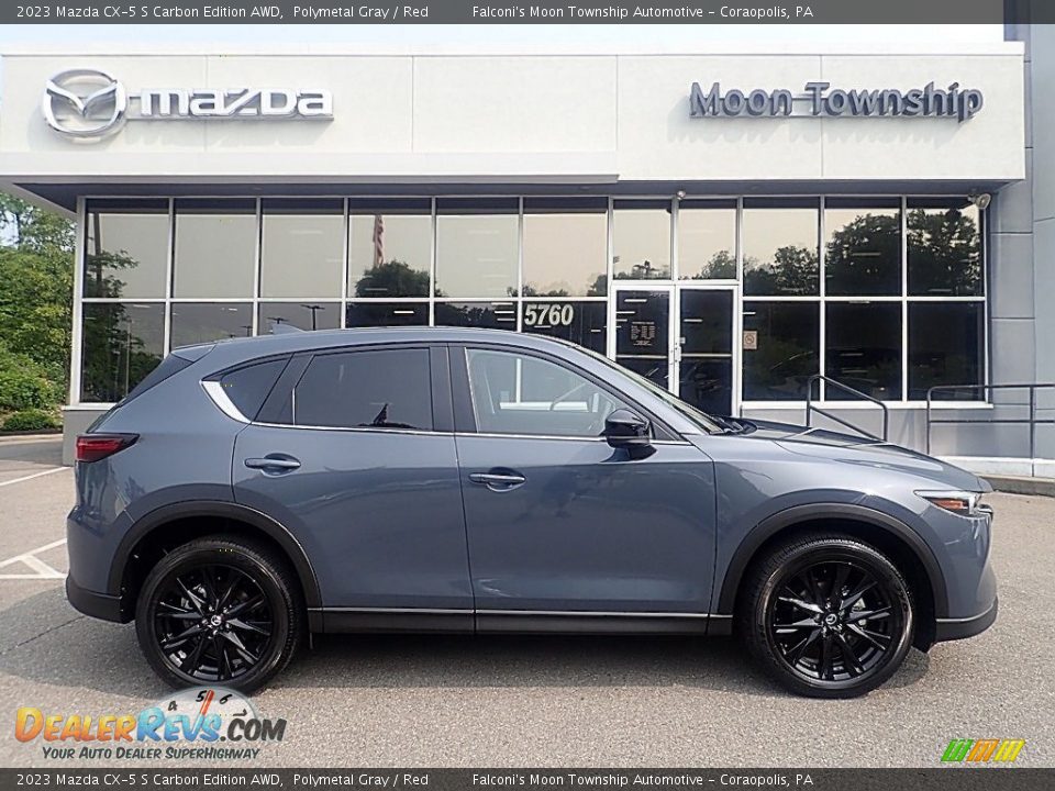 2023 Mazda CX-5 S Carbon Edition AWD Polymetal Gray / Red Photo #1