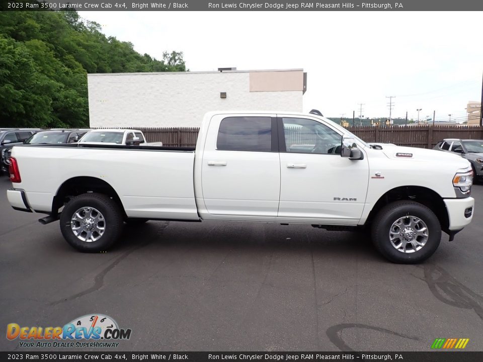 2023 Ram 3500 Laramie Crew Cab 4x4 Bright White / Black Photo #7