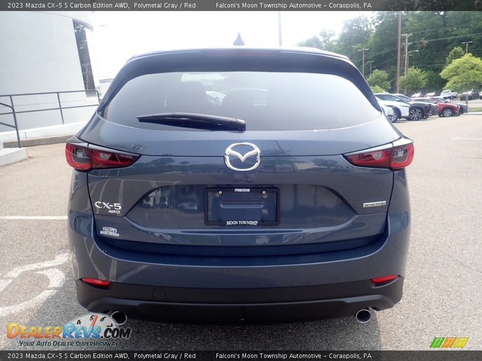 2023 Mazda CX-5 S Carbon Edition AWD Polymetal Gray / Red Photo #3