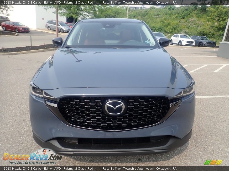 2023 Mazda CX-5 S Carbon Edition AWD Polymetal Gray / Red Photo #8