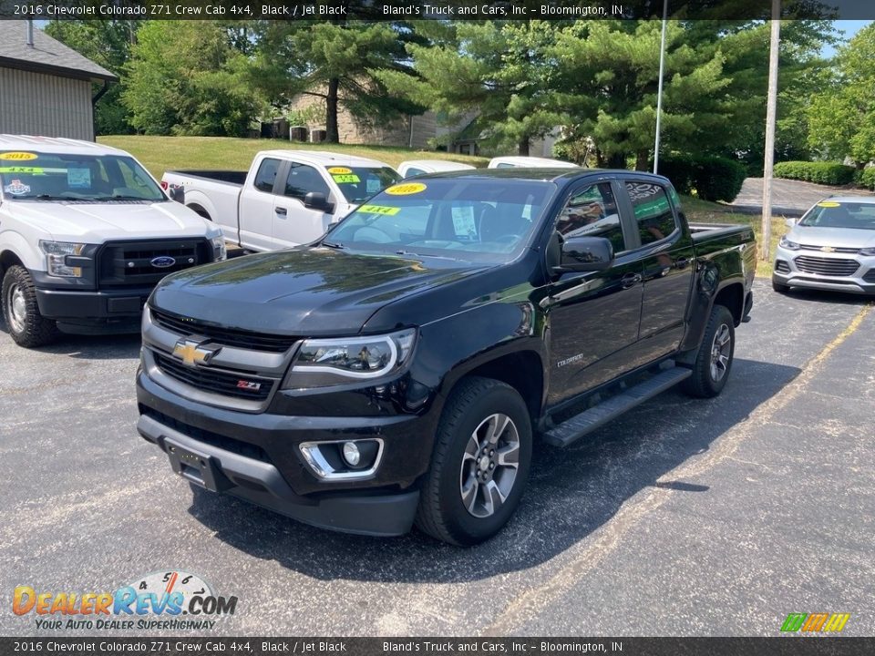 2016 Chevrolet Colorado Z71 Crew Cab 4x4 Black / Jet Black Photo #2