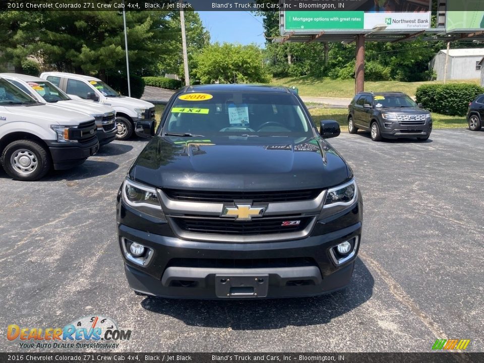 2016 Chevrolet Colorado Z71 Crew Cab 4x4 Black / Jet Black Photo #7