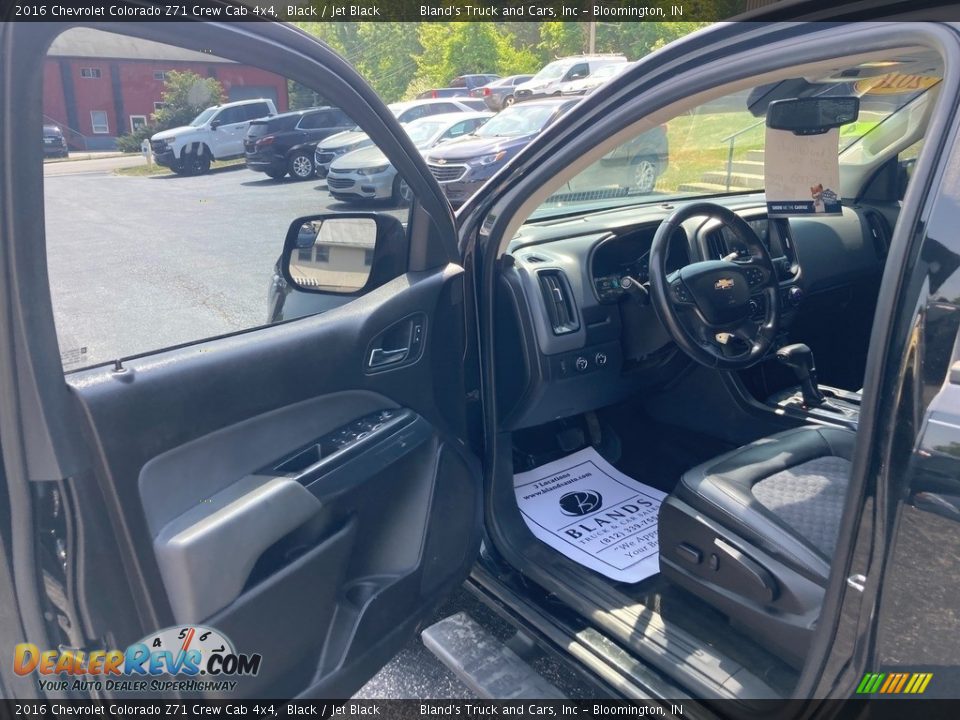 2016 Chevrolet Colorado Z71 Crew Cab 4x4 Black / Jet Black Photo #10