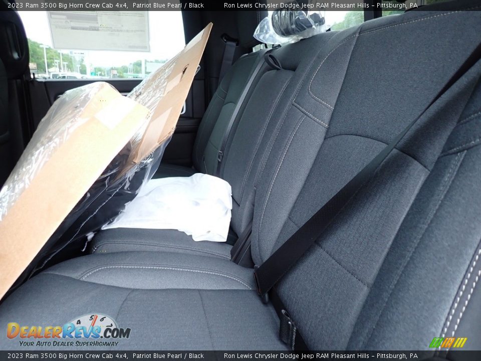 Rear Seat of 2023 Ram 3500 Big Horn Crew Cab 4x4 Photo #12