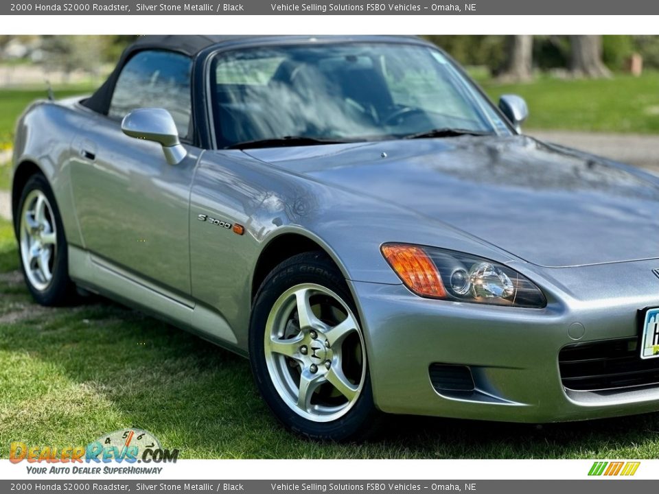 2000 Honda S2000 Roadster Silver Stone Metallic / Black Photo #8