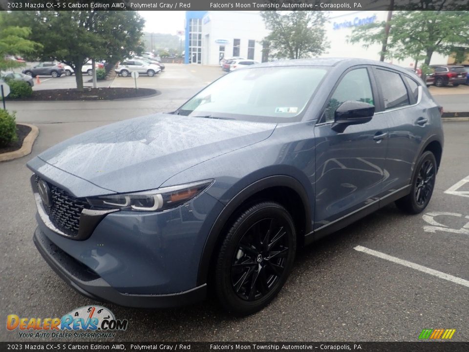 2023 Mazda CX-5 S Carbon Edition AWD Polymetal Gray / Red Photo #7