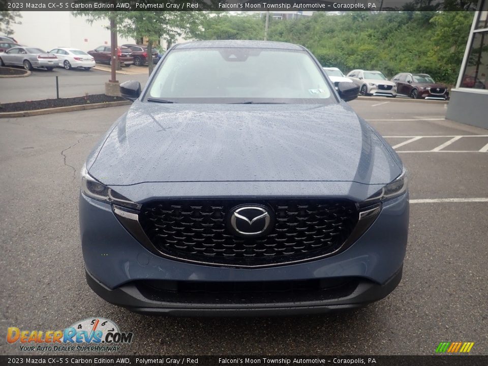 2023 Mazda CX-5 S Carbon Edition AWD Polymetal Gray / Red Photo #8