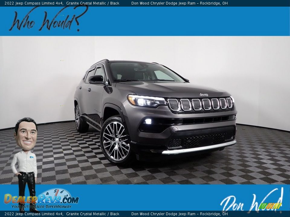2022 Jeep Compass Limited 4x4 Granite Crystal Metallic / Black Photo #1