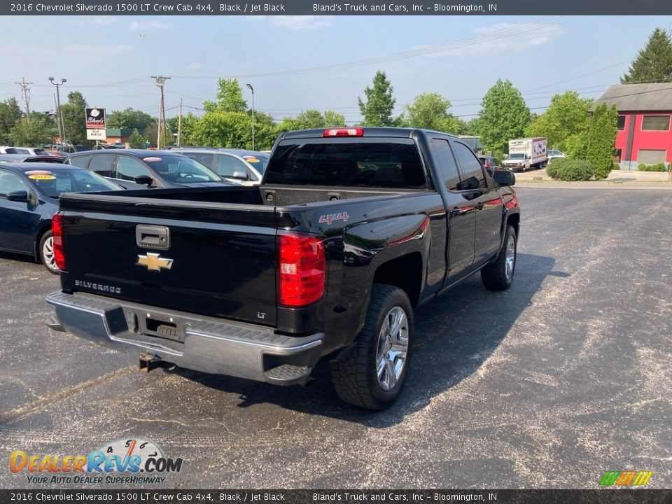 2016 Chevrolet Silverado 1500 LT Crew Cab 4x4 Black / Jet Black Photo #5