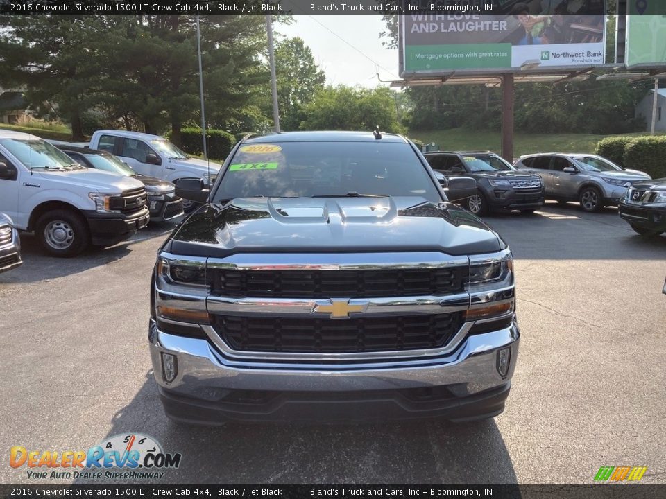 2016 Chevrolet Silverado 1500 LT Crew Cab 4x4 Black / Jet Black Photo #7