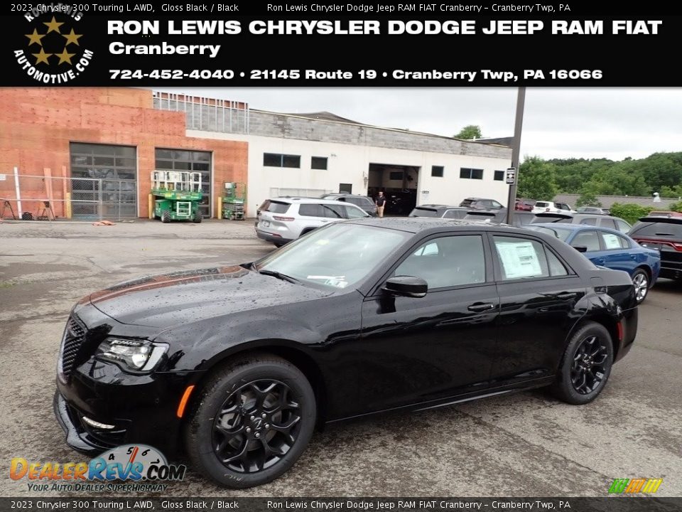 2023 Chrysler 300 Touring L AWD Gloss Black / Black Photo #1