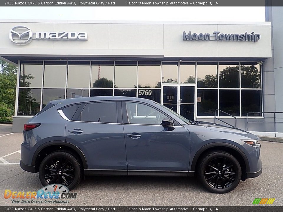 2023 Mazda CX-5 S Carbon Edition AWD Polymetal Gray / Red Photo #1