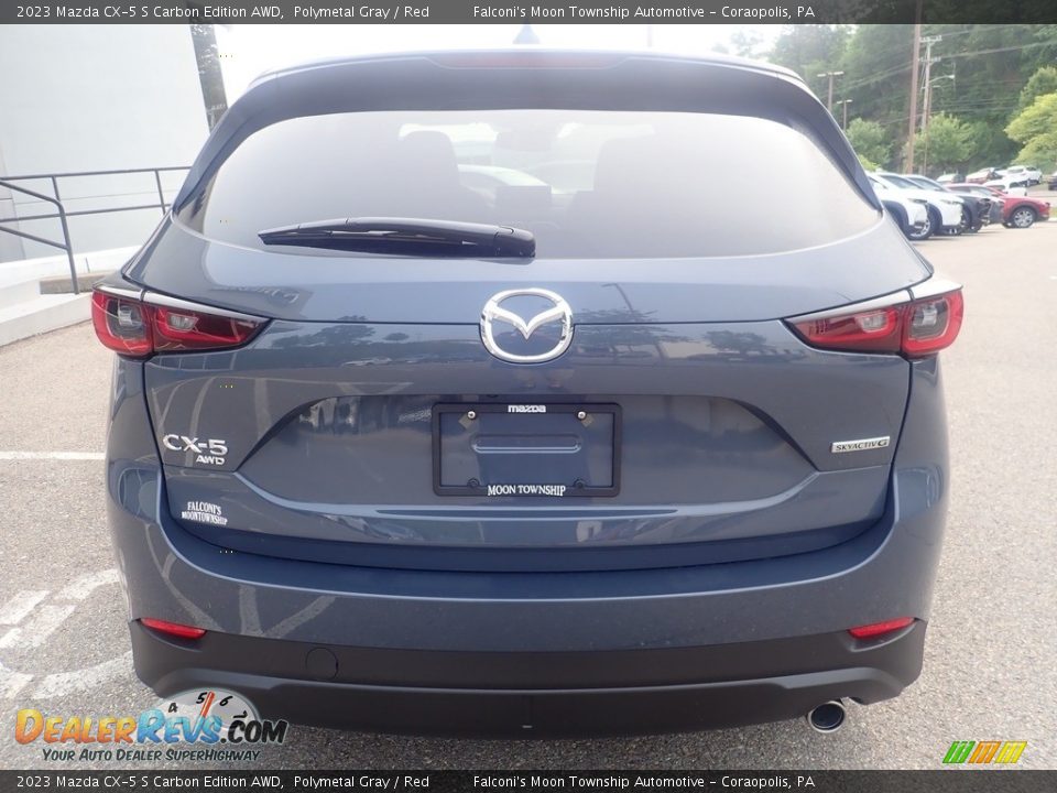 2023 Mazda CX-5 S Carbon Edition AWD Polymetal Gray / Red Photo #3