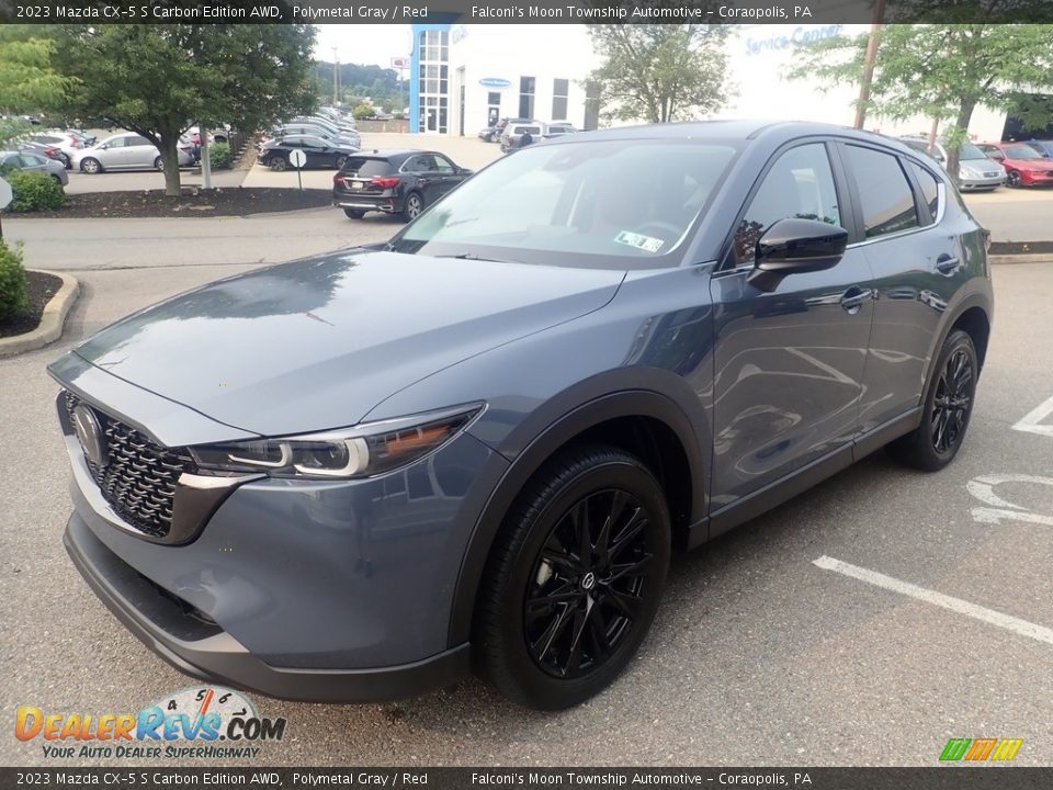 2023 Mazda CX-5 S Carbon Edition AWD Polymetal Gray / Red Photo #7