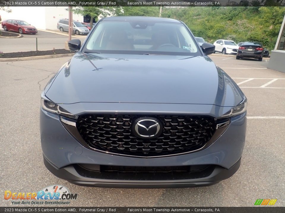 2023 Mazda CX-5 S Carbon Edition AWD Polymetal Gray / Red Photo #8