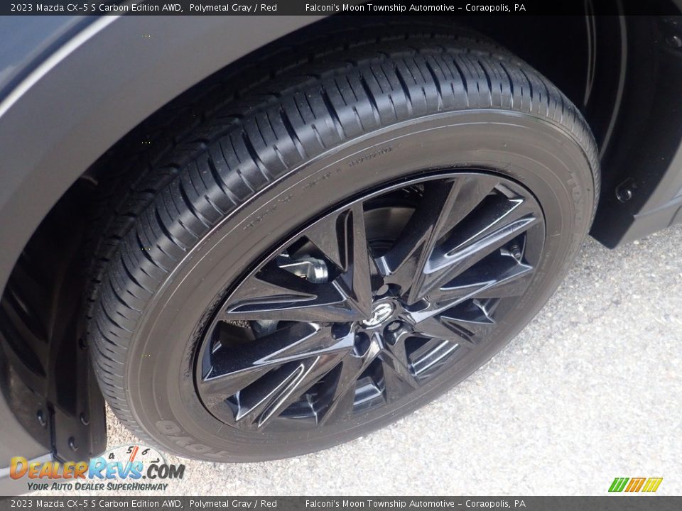 2023 Mazda CX-5 S Carbon Edition AWD Polymetal Gray / Red Photo #10