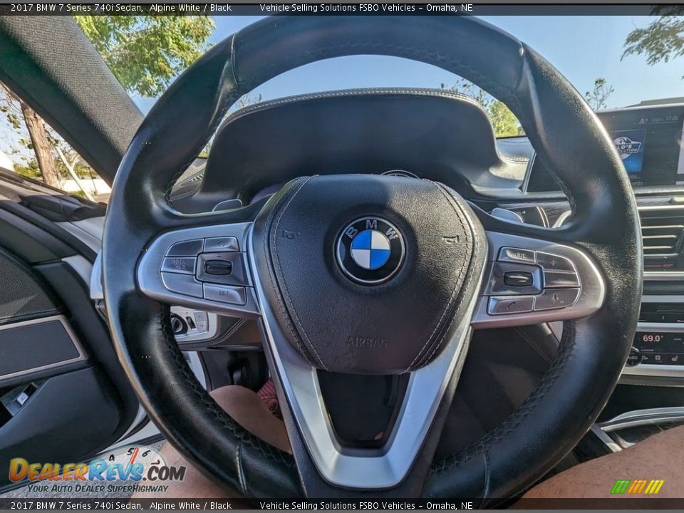 2017 BMW 7 Series 740i Sedan Alpine White / Black Photo #11