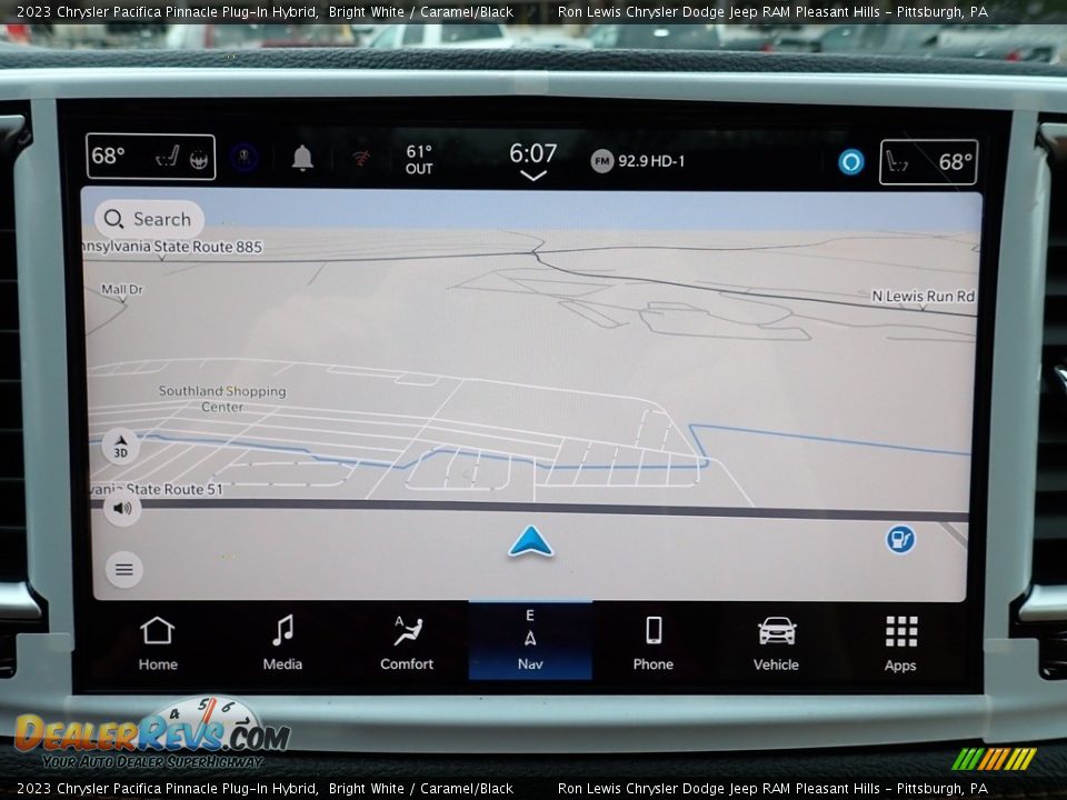 Navigation of 2023 Chrysler Pacifica Pinnacle Plug-In Hybrid Photo #19