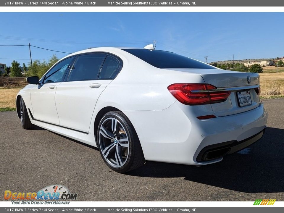 2017 BMW 7 Series 740i Sedan Alpine White / Black Photo #18