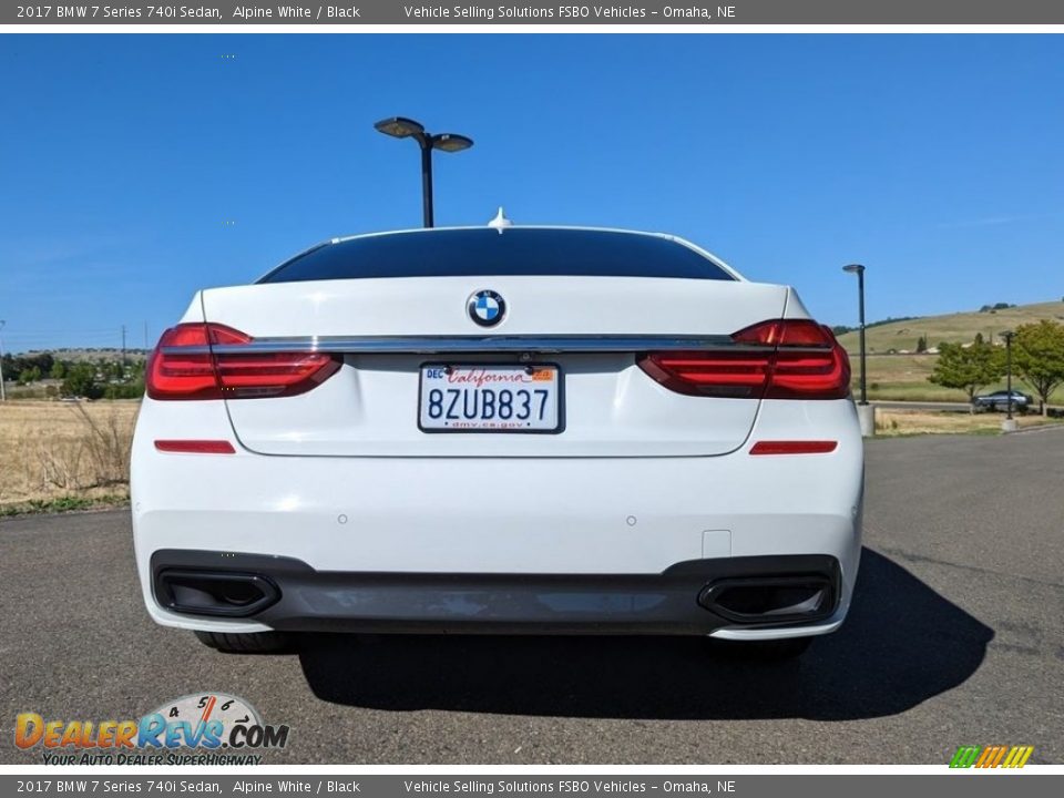 2017 BMW 7 Series 740i Sedan Alpine White / Black Photo #20