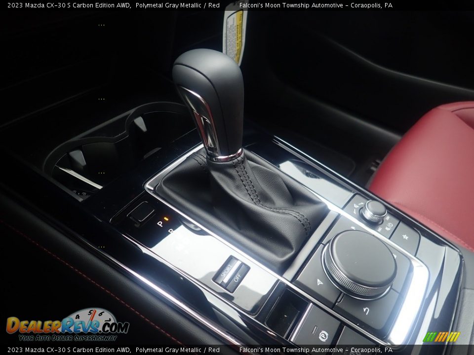 2023 Mazda CX-30 S Carbon Edition AWD Polymetal Gray Metallic / Red Photo #16