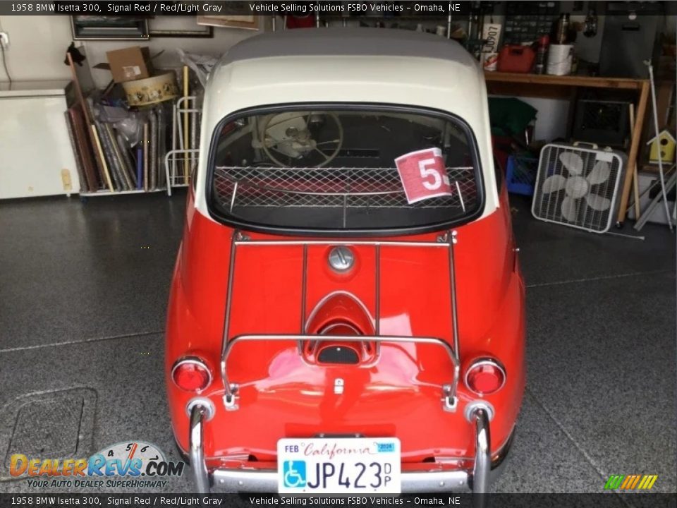 1958 BMW Isetta 300 Signal Red / Red/Light Gray Photo #7