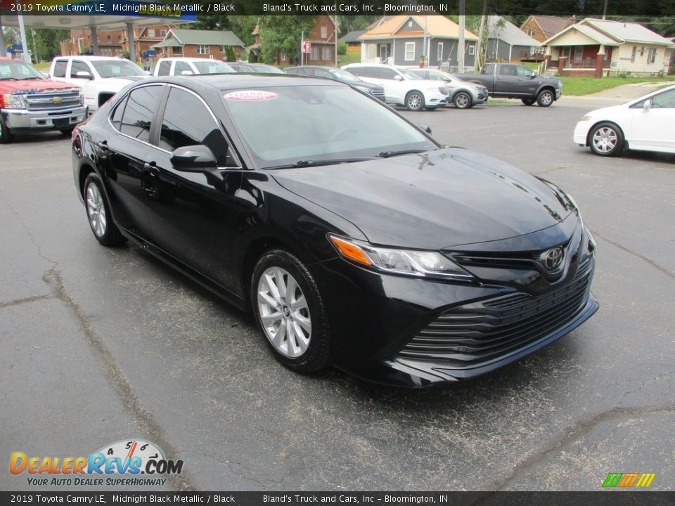 2019 Toyota Camry LE Midnight Black Metallic / Black Photo #5