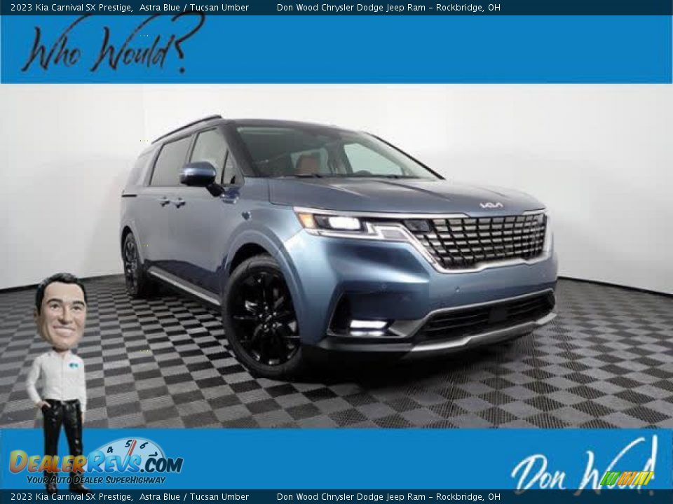 2023 Kia Carnival SX Prestige Astra Blue / Tucsan Umber Photo #1