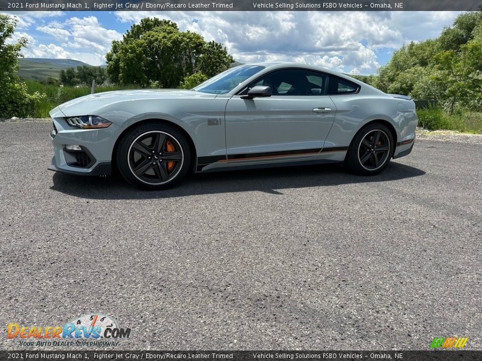 2021 Ford Mustang Mach 1 Fighter Jet Gray / Ebony/Recaro Leather Trimed Photo #1