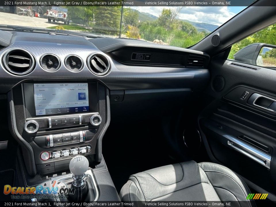 2021 Ford Mustang Mach 1 Fighter Jet Gray / Ebony/Recaro Leather Trimed Photo #4