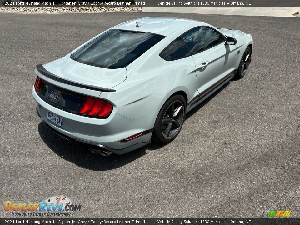 2021 Ford Mustang Mach 1 Fighter Jet Gray / Ebony/Recaro Leather Trimed Photo #9