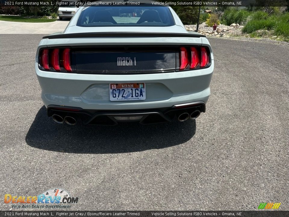 2021 Ford Mustang Mach 1 Fighter Jet Gray / Ebony/Recaro Leather Trimed Photo #10