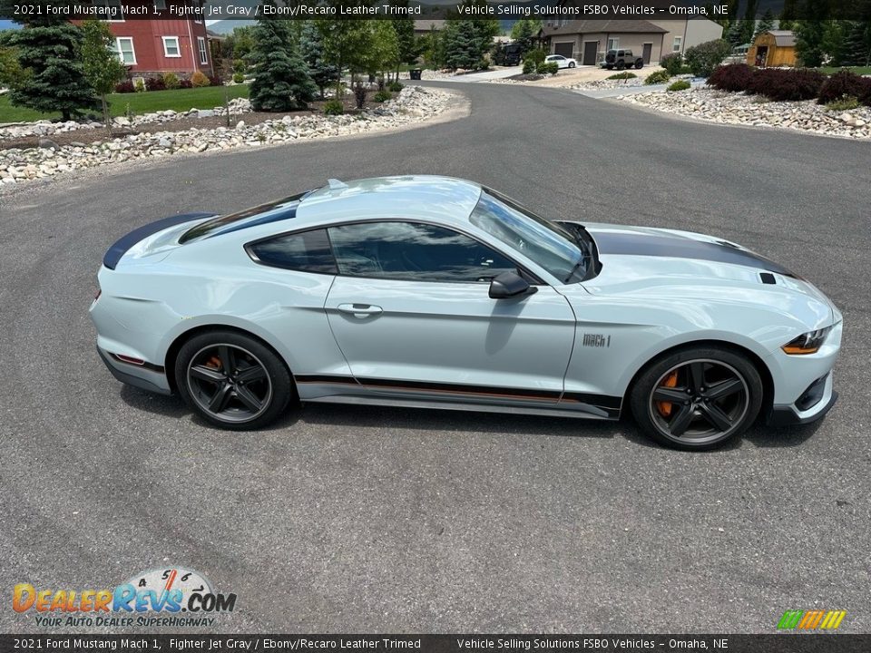 2021 Ford Mustang Mach 1 Fighter Jet Gray / Ebony/Recaro Leather Trimed Photo #11